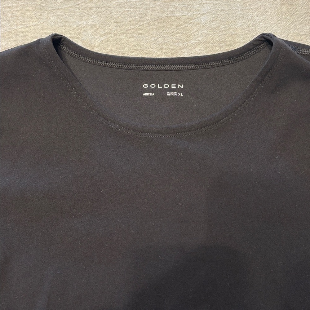 BNNW aritizia butter cropped black Tee - Picture 5 of 5